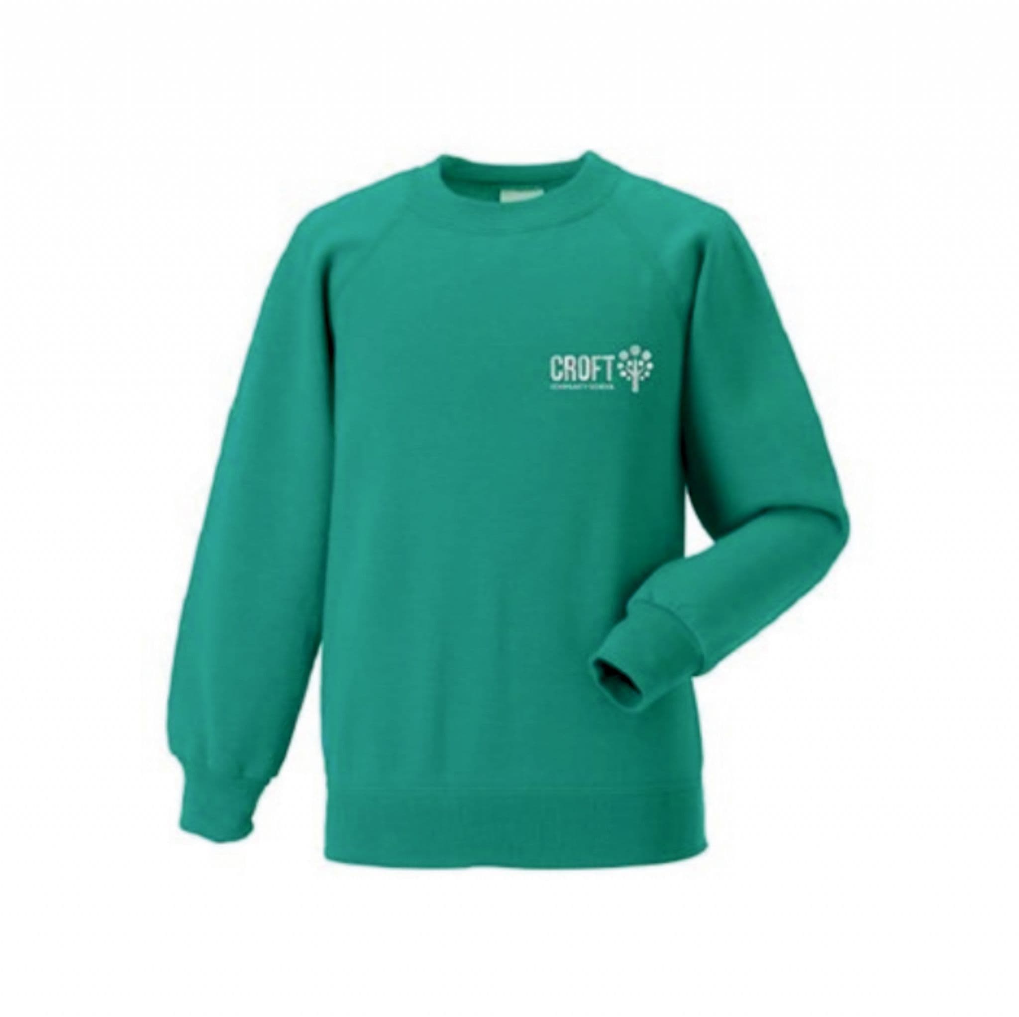 Croft Primary Child Round Neck Sweatshirt  Winter EmeraldYears 1, 2, 3, 4 ,5 & 6